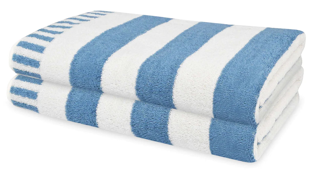 Cabana Beach Towels with Chair Pocket Flap Weave Essentials