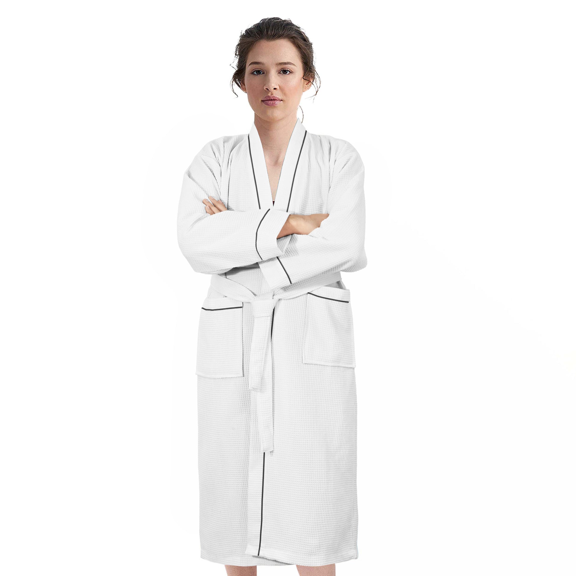 100% Cotton Waffle Robe Kimono and Lapel SPA Bath Robe Unisex Waffle  Bathrobe Massage Robe - China 100% Cotton Bathrobe and High Quality  Bathrobe price