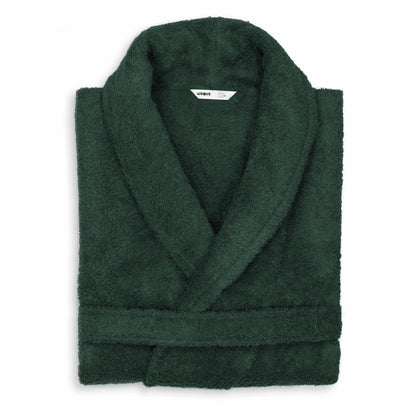 WHITE UNISEX LINT FREE HOTEL BATHROBE-Robes-Weave Essentials-Emerald-Weave Essentials